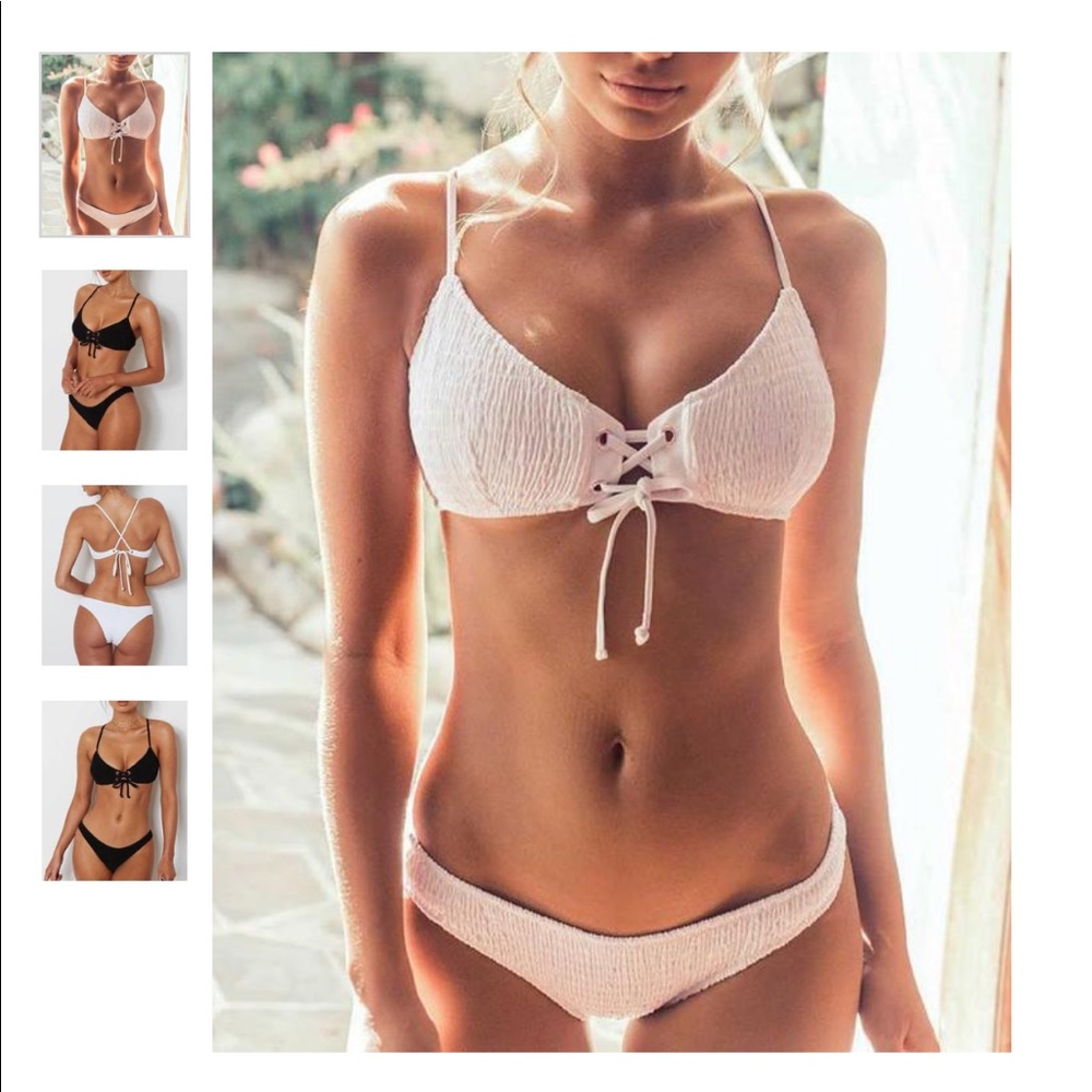SOLD NWT Lace up bikini set
